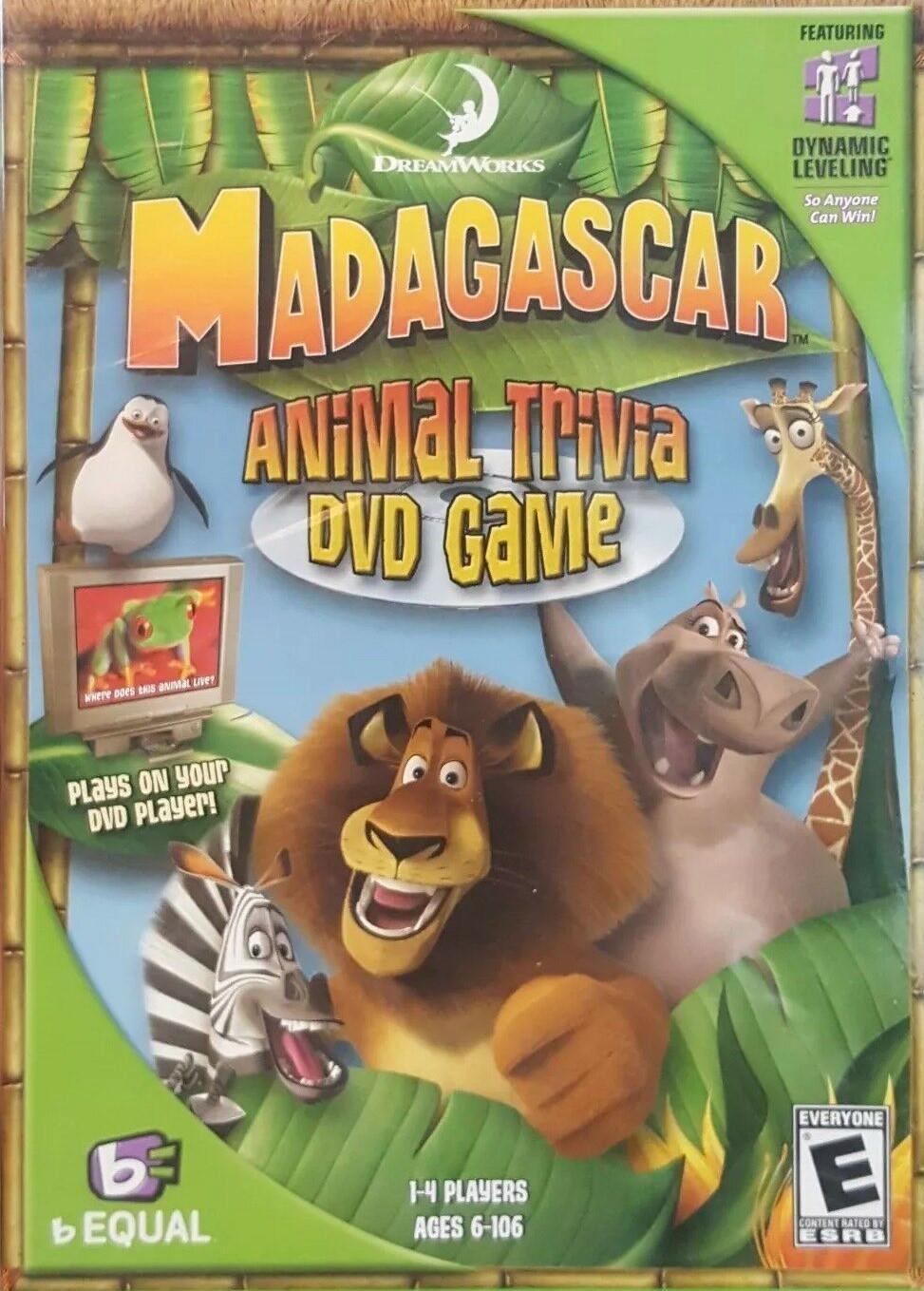 Madagascar Animal Trivia DVD Game NEW